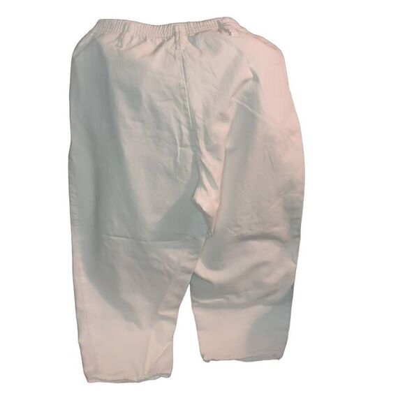 AU Cotton Women's High Rise Elastic Waistband Mom Jeans White Small Petite - Picture 3 of 13